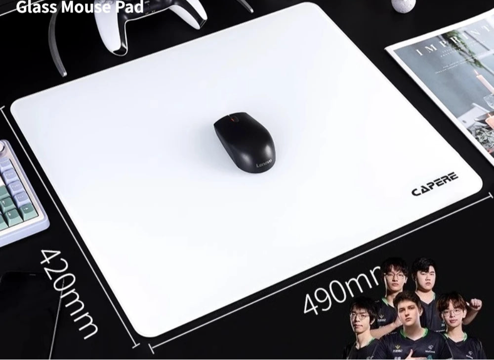 Tapis de Souris Gaming en Verre Tremp